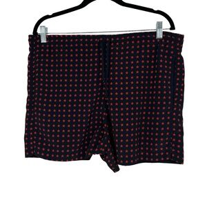 *Men’s Vintage Tail Size Small Blue/Red Star print Satiny Shorts w Waist Tie